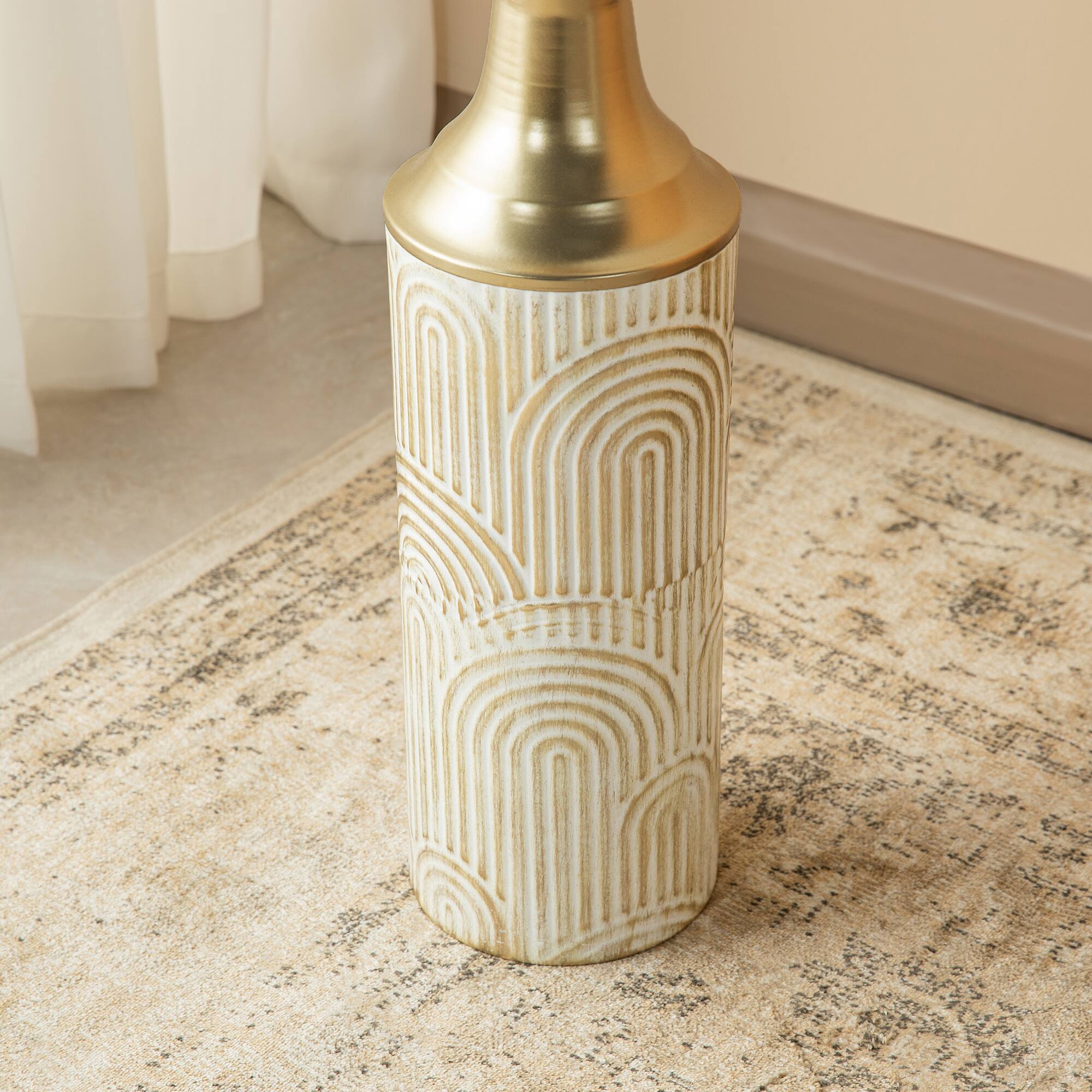 Glitzhome® Metal Modern Floor Vase Set